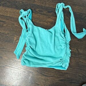 Free People ruched tank top size small